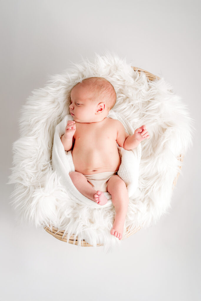 Adorable newborn portrait